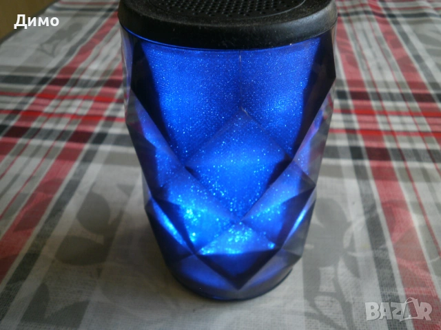 блутуд колонка с цветомузика- във формата на чаша (или моливник), снимка 2 - Bluetooth тонколони - 54441888