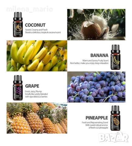 Комплект аромати 8бр.по 10 мл. , снимка 3 - Декорация за дома - 54182730
