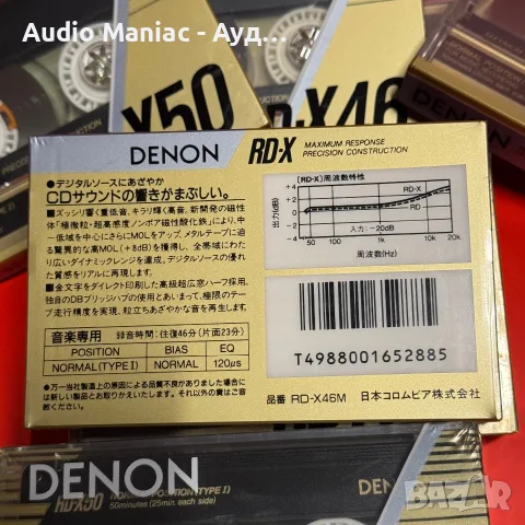 Аудио Касети Denon RD-X (1987), снимка 2 - Декове - 55591323