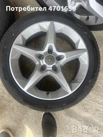 🔥 4бр Оригинални Opel джанти 17” + летни гуми Hankook 🔥, снимка 3 - Гуми и джанти - 54699737