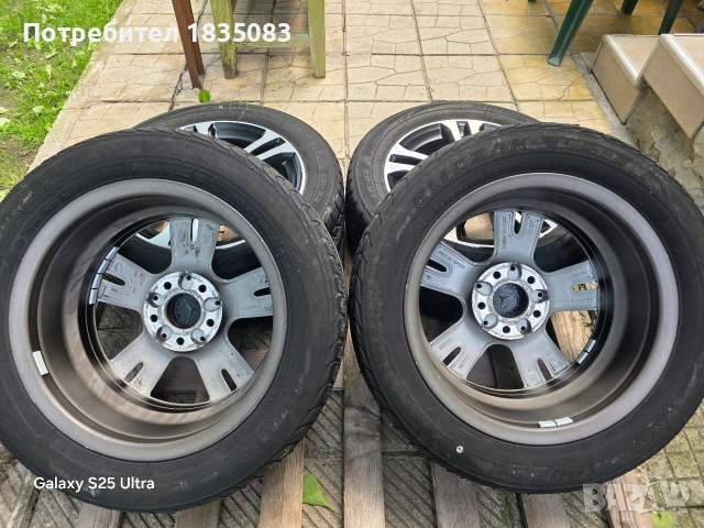 Лети джанти 16ки 5х112 Mercedes + зимни гуми 205/55/16 Bridgestone, снимка 10 - Гуми и джанти - 54856187