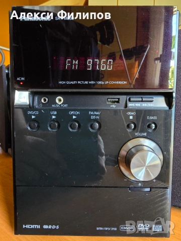 Микро DVD система Panasonic SC-PM86D 160W /USB/AUX/RDS/D-Bass/HDMI, снимка 2 - Аудиосистеми - 54938137