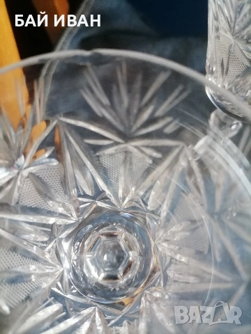 СТАРИ КРИСТАЛНИ ЧАШИ , снимка 7 - Други ценни предмети - 54049333