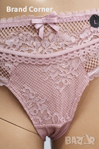 Дамско дантелено долнище Hunkemöller, размер L, нежно розово, снимка 3 - Бельо - 54540088