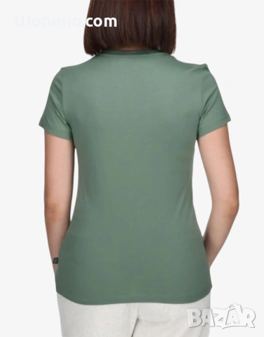 PUMA Essential Logo Tee Green  Дамска тениска PUMA , снимка 2 - Тениски - 54366947