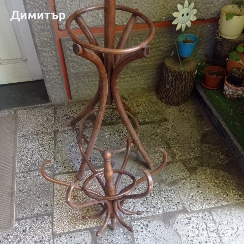 Виенска закачалка 196см, снимка 3 - Антикварни и старинни предмети - 55239939