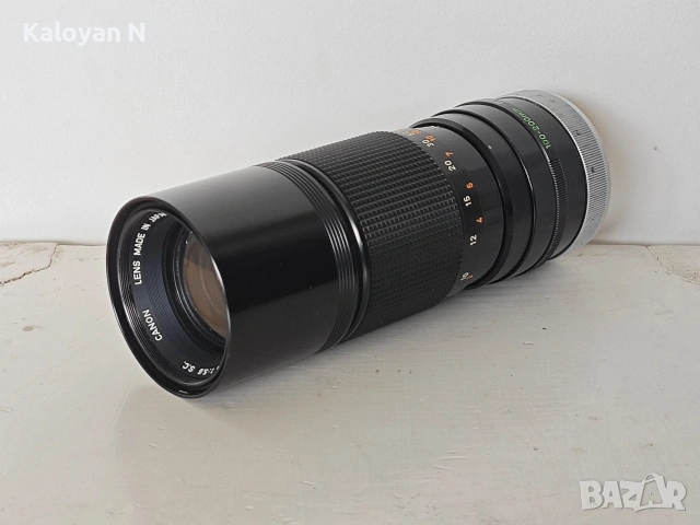Обектив Canon FD 100-200mm f/5.6 S.C. за Canon FD байонет