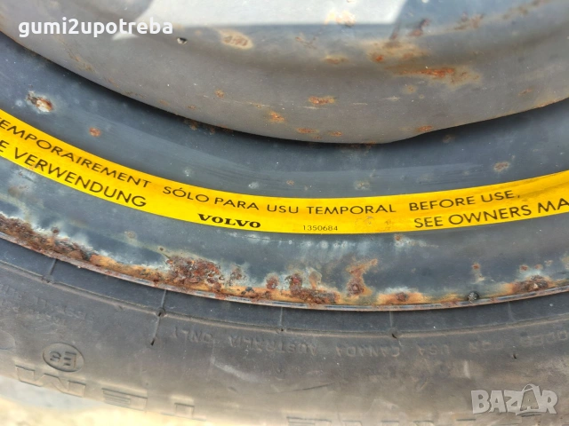 165/80/14 резервна джанта патерица 5х108 VOLVO 740 4,5J et45, снимка 3 - Гуми и джанти - 55155369