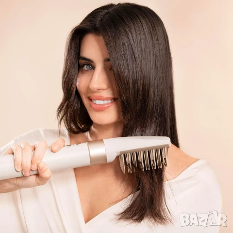 Мултифункционален уред за коса Cecotec CeramicCare AirGlam Champagne 1400W висок клас с Coanda, снимка 8 - Сешоари - 54306956