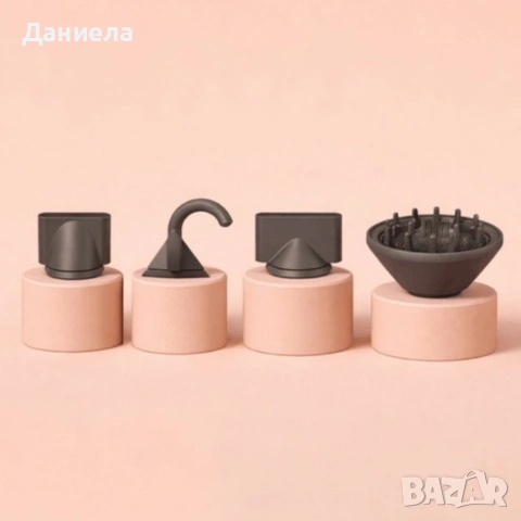 Многофункционален сешоар 5 в 1 с йонизация и 4 приставки – 1600W, 3 скорости, 3 температурни режима , снимка 5 - Сешоари - 54974722