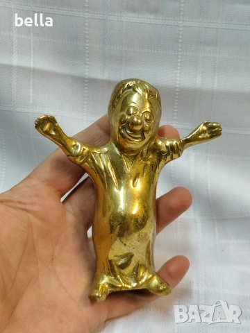 БРОНЗОВА ФИГУРА КЛОУН, снимка 4 - Антикварни и старинни предмети - 54978542
