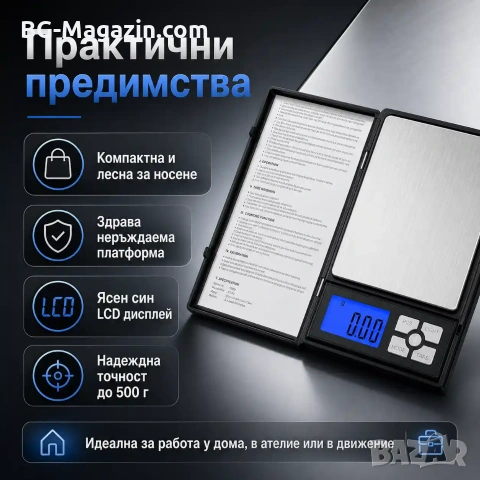 Професионална бижутерска цифрова везна 0.01 кухненска за кафе храна злато точна прецизна бижута, снимка 6 - Везни - 50929818