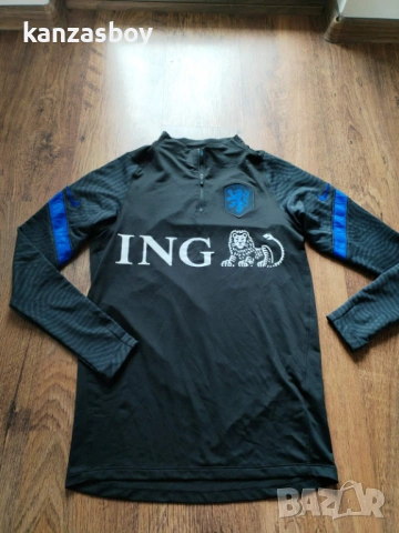 NIKE NETHERLANDS DRY STRIKE DRILL TOP - мъжка футболна блуза КАТО НОВА С, снимка 5 - Блузи - 54401935