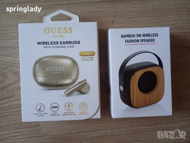 Безжични слушалки Guess/ Bluetooth колонка Garage