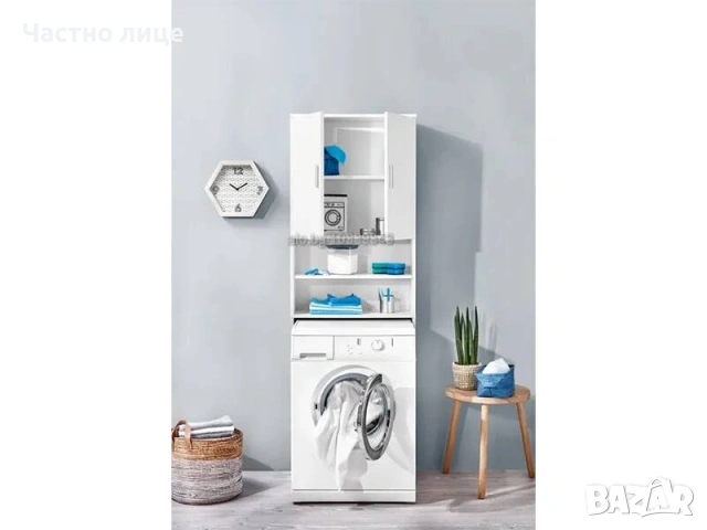 Шкаф с надстройка за перална машина, снимка 5 - Перални - 54350537
