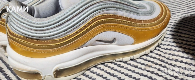 NIKE Air Max 97 silver gold , номер 39, снимка 2 - Маратонки - 54873480