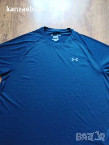 Under Armour - страхотна мъжка тениска КАТО НОВА XL 100% оригинал точни размери дължина - 73см. шири, снимка 4 - Тениски - 54692905