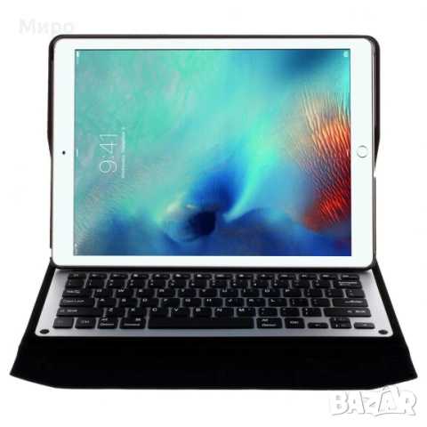 Безжична Bluetooth клавиатура и слим гръб за Apple iPad Pro 12,9" черна, снимка 6 - Таблети - 55265179