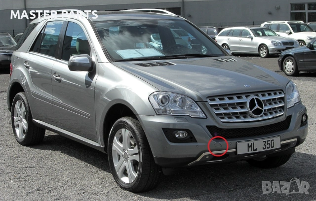 Капачка предна броня кука теглич Mercedes ML W164 фейслифт / facelift, снимка 6 - Части - 54584946