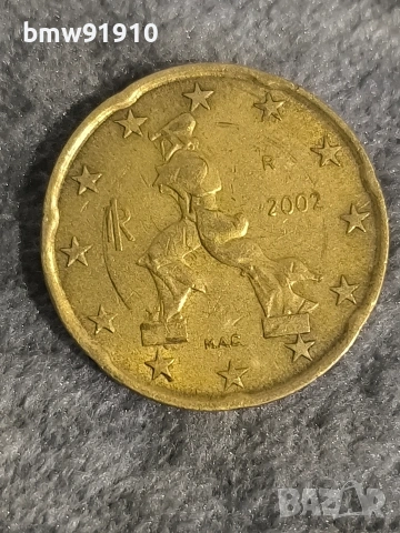 с грешка 20 евроцента Италия, снимка 3 - Нумизматика и бонистика - 54011158