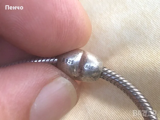 стара сребърна гривна "PANDORA", снимка 6 - Антикварни и старинни предмети - 55421619