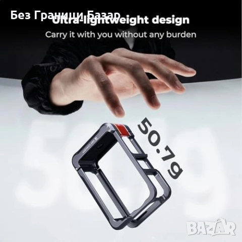 Нова Клетка за DJI Osmo Action 6 алуминиева Cold Shoe Quick Release рамка екшън камера, снимка 4 - Чанти, стативи, аксесоари - 54353537