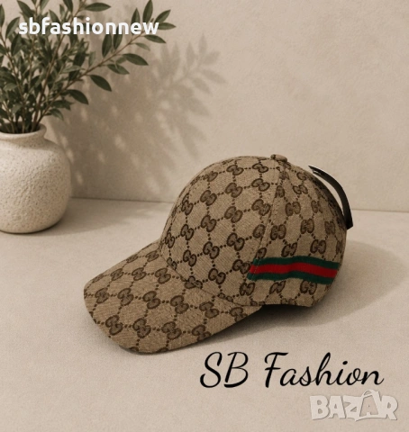 Gucci шапка бежово сиво и черно, снимка 2 - Шапки - 54570158