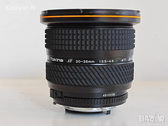 Обектив Tokina AF 20-35mm f/3.5-4.5 за Nikon F байонет, снимка 5 - Обективи и филтри - 55688266