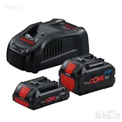 Bosch ProCORE18V 4.0Ah + 1 x ProCORE18V 5.5Ah + GAL 1880 CV