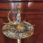 Пепелник рапира, месинг, снимка 2