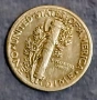Стара Сребърна монета от САЩ 10 Цента 1943 година. , снимка 1