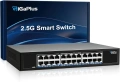24-портов 2.5G Мрежов Суич GiGaPlus (GP-S25-2400) – Fanless, Метален, снимка 1