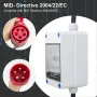 Мобилен електрически брояч, 3 фази, 32A, 400V, със щепсел и куплунг CEE 5G 2.5, 1.1м, IP66, снимка 2