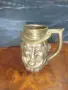 Винтидж фигурална халба от масивен месинг, известна в традицията като „Toby Jug“ или „Toby Mug“, снимка 3
