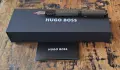 писалка HUGO BOSS Gun метал с модернизирани шарки на рибена кост, снимка 2