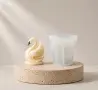 3d Лебед Елегантен силиконов молд форма свещ смола шоколад гипс фондан декор, снимка 4