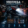 Силен лед фар за велосипед звънец аларма предни LED светлини велосипед, снимка 3