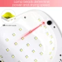 Лампа за маникюр Longco SUN F6, двоен LED UV, 86 W, бял, сензор за движение, снимка 5