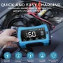 Ново Универсално зарядно за акумулатори кола мотор лодка LCD 16A, снимка 7