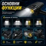 Акумулаторен LED фар за велосипед MACROCOSM с двойна светлина USB Type-C дисплей и 4 режима, снимка 2