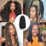 Нова Синтетична Marley Twist коса 24 инча, 6 пакета, черна, афро плитки за жени прическа, снимка 6
