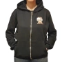 Унисекс Дамски Мъжки нов аниме суичър в черно с качулка Лабубу Black Anime Hoodie Labubu, снимка 2