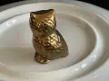 Винтидж месингова или бронзова фигурка на бухал., снимка 3