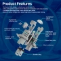Комплект 2 LED крушки с лупа и вентилатор V8T, Plug and Play, 9005, HB3, 9000 Lm, 12V, 2 x 40W, снимка 4