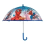 Детски син прозрачен чадър "Spiderman" бастун 64см_1242790, снимка 2