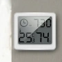 Дигитален термометър и влагомер с часовник, 3.2" LCD дисплей, ±1°C точност, за дома, офиса 10186, снимка 3
