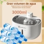 Безжичен фонтан за вода за котки BCBCKEY 3L с приложение и акумулаторна батерия 5000mAh, 2.4G WiFi, снимка 3