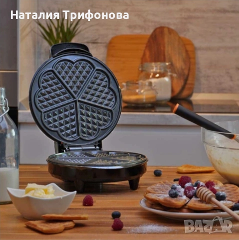 Гофретник Voltz,1200W, 5 гнезда, Инокс, снимка 8 - Гофретници - 54932896