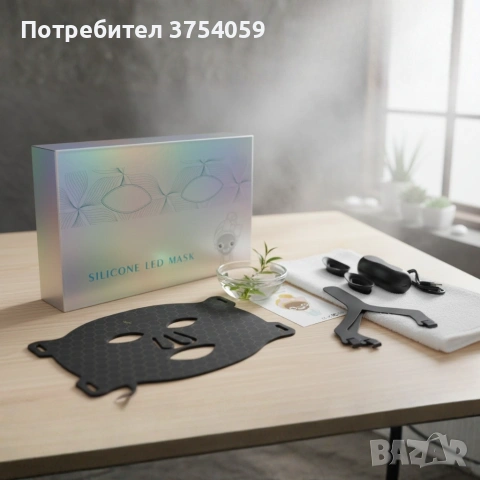 LED Маска за лице със 7 светлинни режима – Домашна фототерапия за по-чиста и спокойна кожа, снимка 12 - Козметика за лице - 55184993