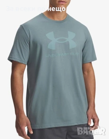 UNDER ARMOUR Sportstyle Logo Update Tee Blue Мъжка Тениска👕Мъжка Блуза С Къс Ръкав Код P2798
